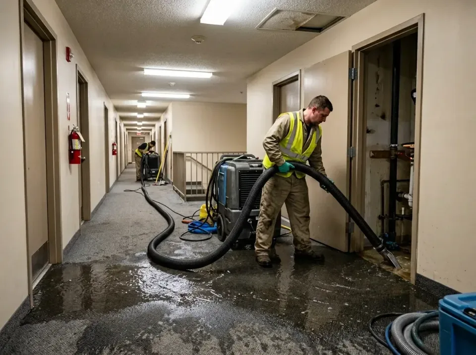 multi-unit-apartment-hallway-f-005 — frequently asked questions, Emergency Burst Pipe Water Extraction & Removal in Juno Bea…